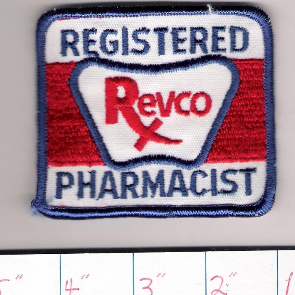 Vintage Revco Registered Pharmacist Embroidered Patch